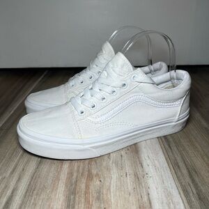 VANS Old Skool Canvas True White Shoes / Sneakers